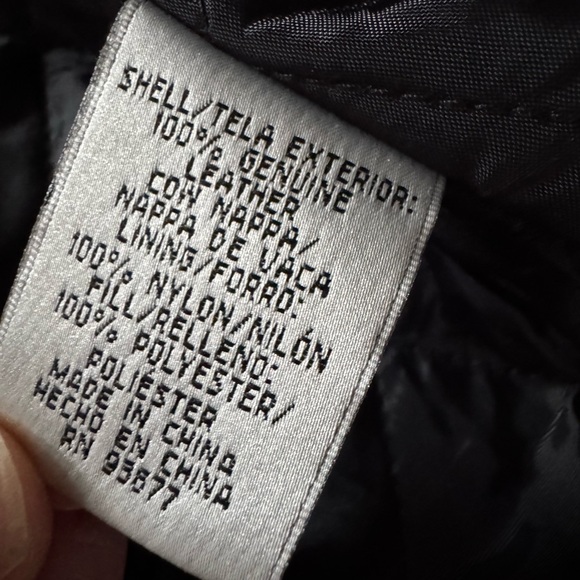 City Streets Vintage Men’s Black Leather Jacket Quilted Lined Size Large - Picture 7 of 7